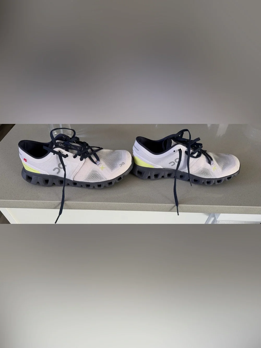 On Cloud X Running Shoes Women’s 7.5 Lilac Navy Worn Once